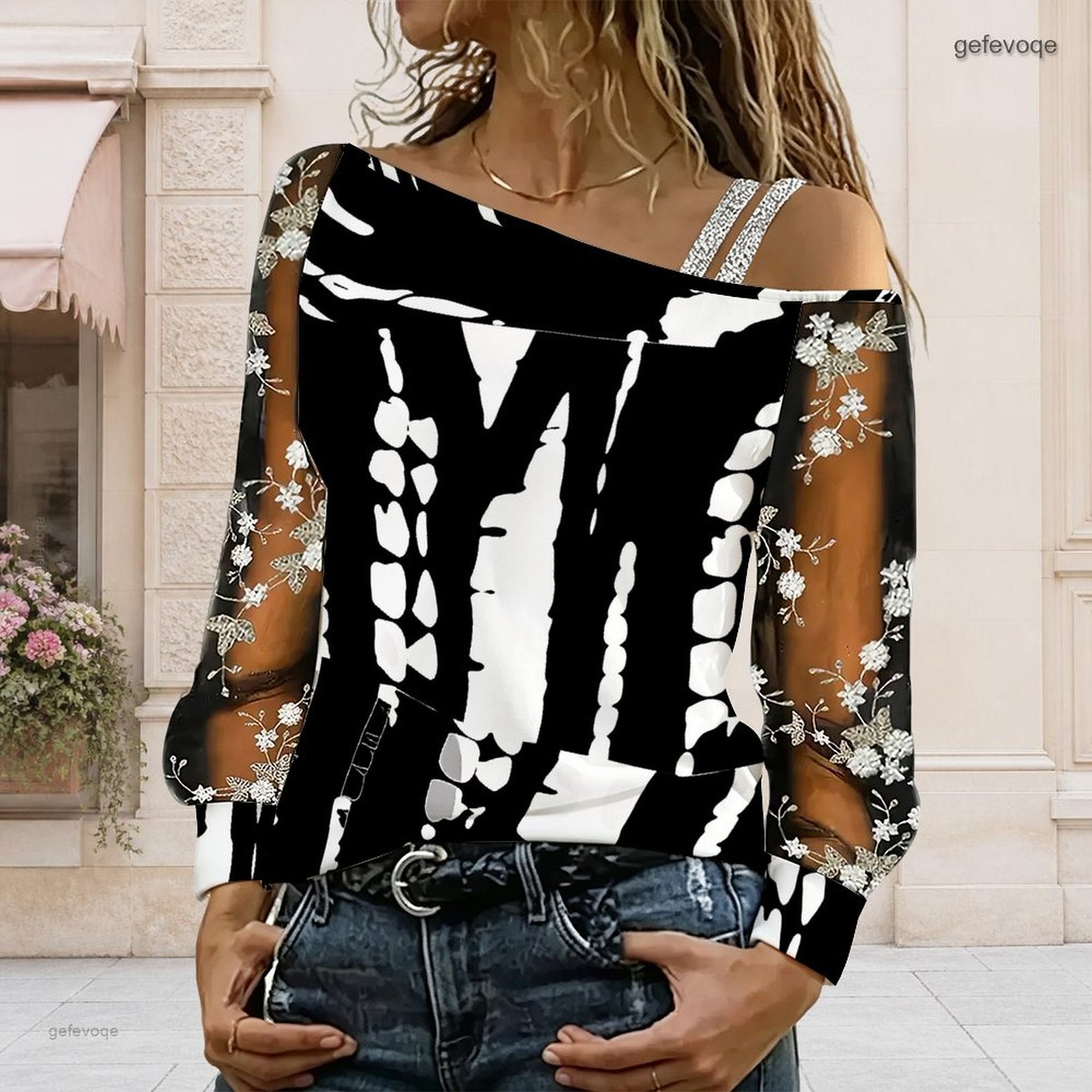 Blouse Off Shoulder - Women Off Shoulder Blouse Asymmetric One