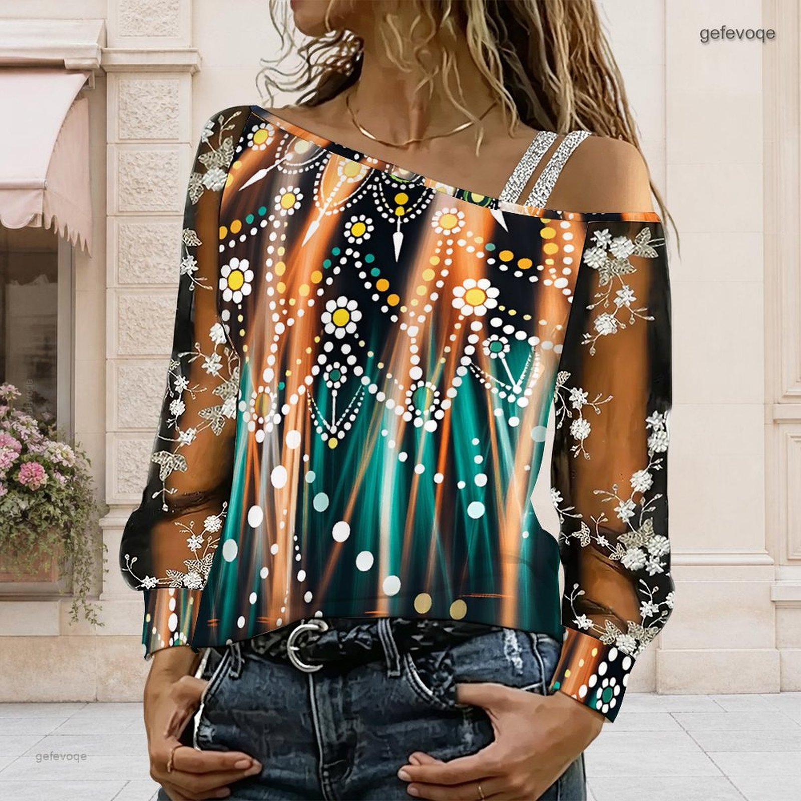Blouse Off Shoulder - Women Off Shoulder Blouse Asymmetric One