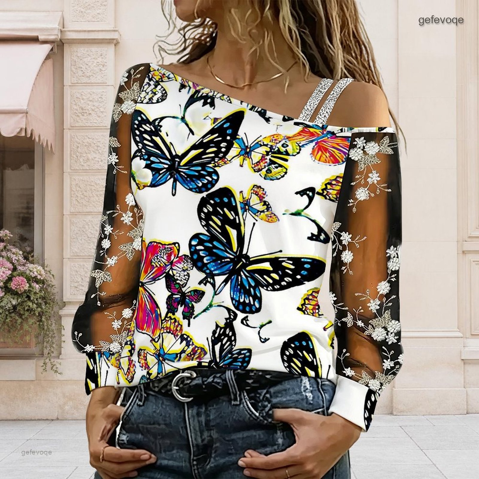 Blouse Off Shoulder - Women Off Shoulder Blouse Asymmetric One