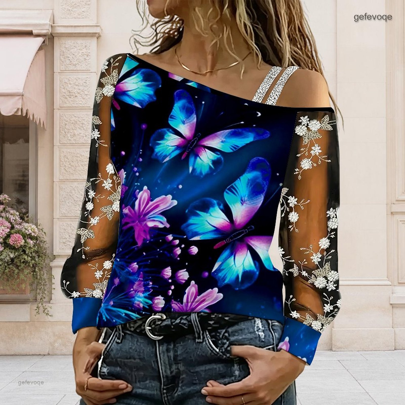 Blouse Off Shoulder - Women Off Shoulder Blouse Asymmetric One