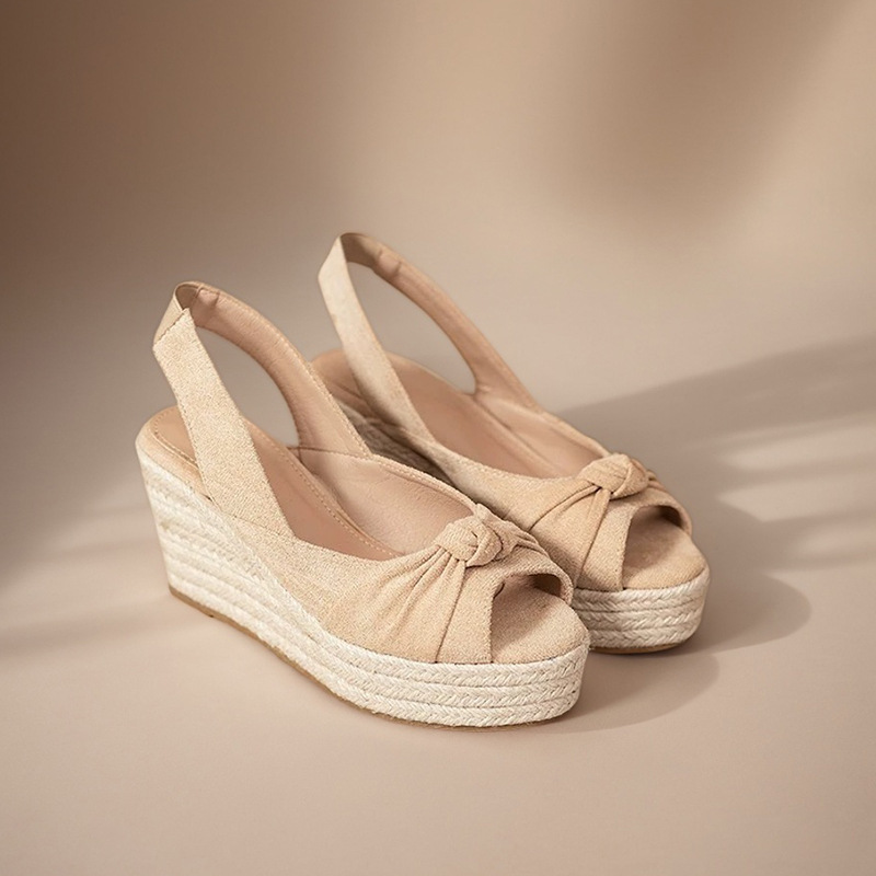 LIHUAMAO beige espadrille peep - đánh giá và giá Wedge Espadrille Women
