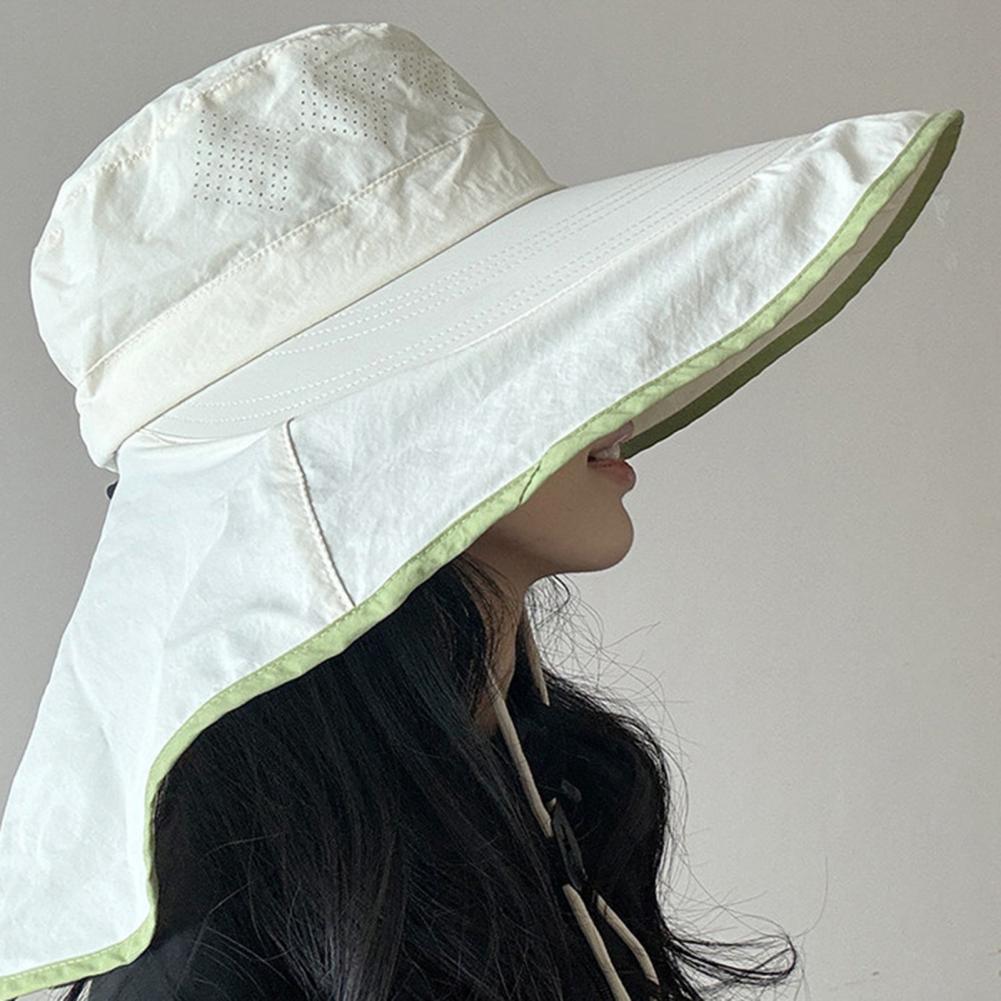 Breathable Sun Hat with Drawst - đánh giá và giá Hat Floppy Wide