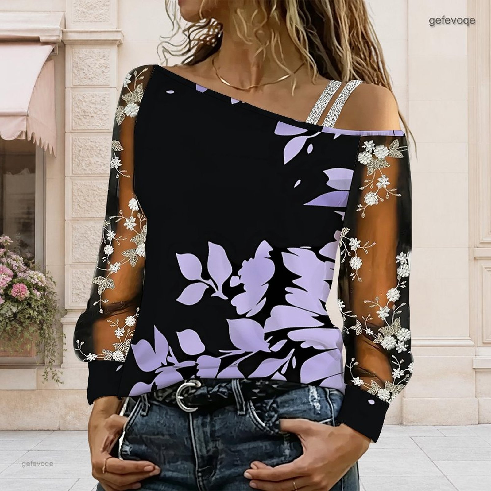 Women Off Shoulder Blouse Asym - đánh giá và giá Blouse Off Shoulder