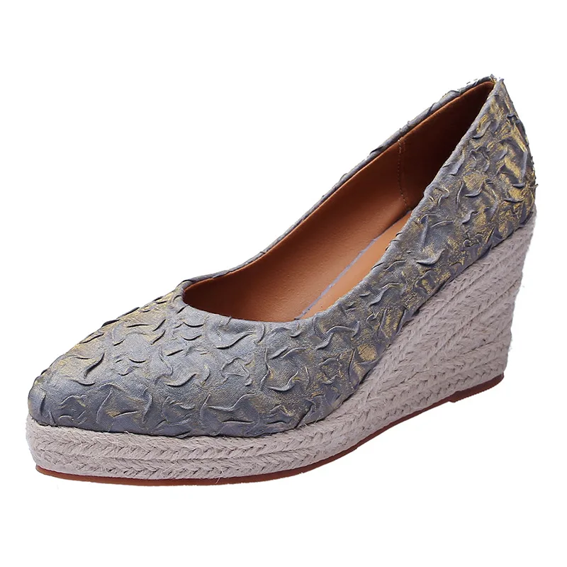8cm Size 34-42 Breathable Comf - đánh giá và giá Wedge Espadrille Women