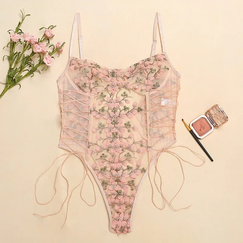 Women Sexy Lingerie Bodysuit F - đánh giá và giá Romper Floral Print