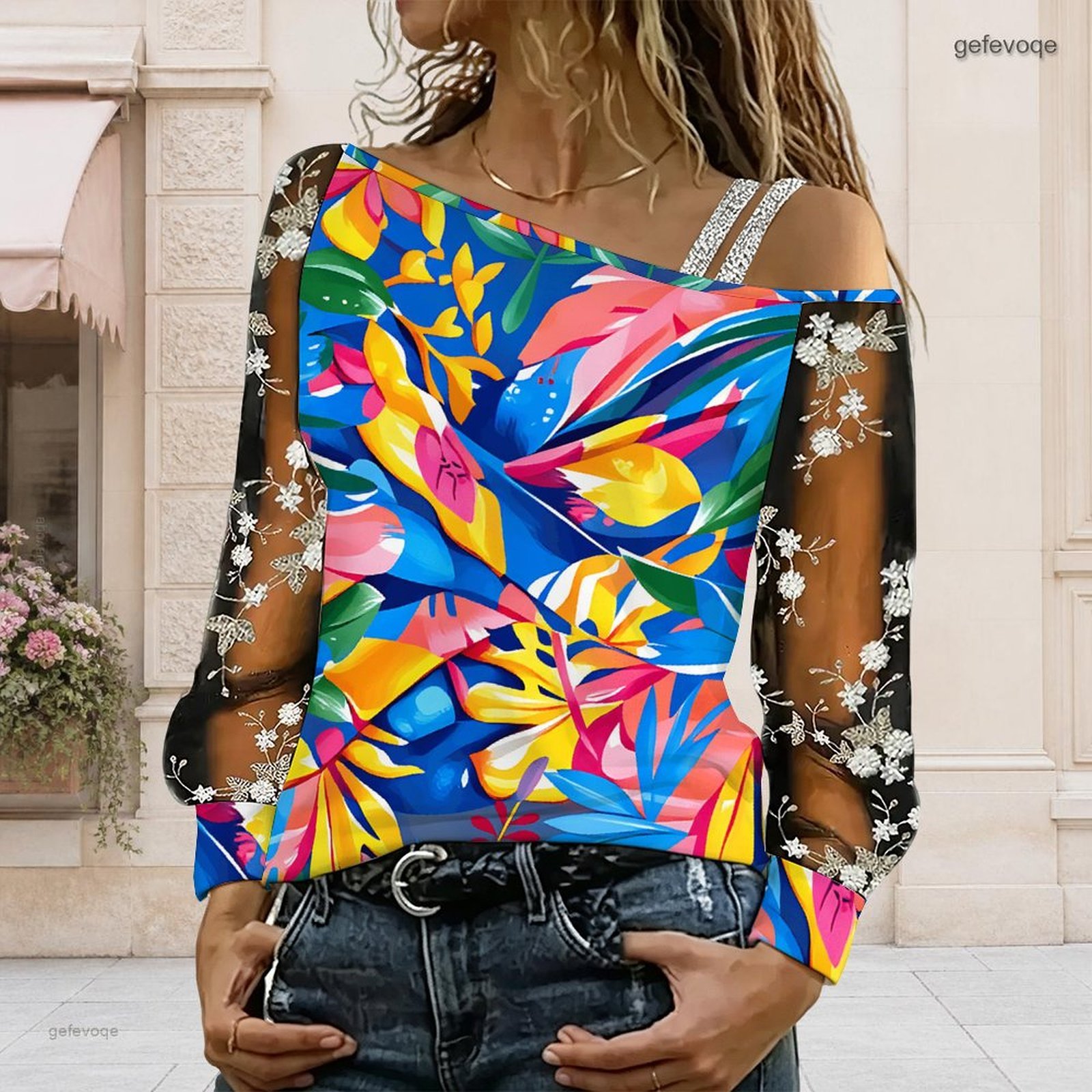 Women Off Shoulder Blouse Asym - đánh giá và giá Blouse Off Shoulder