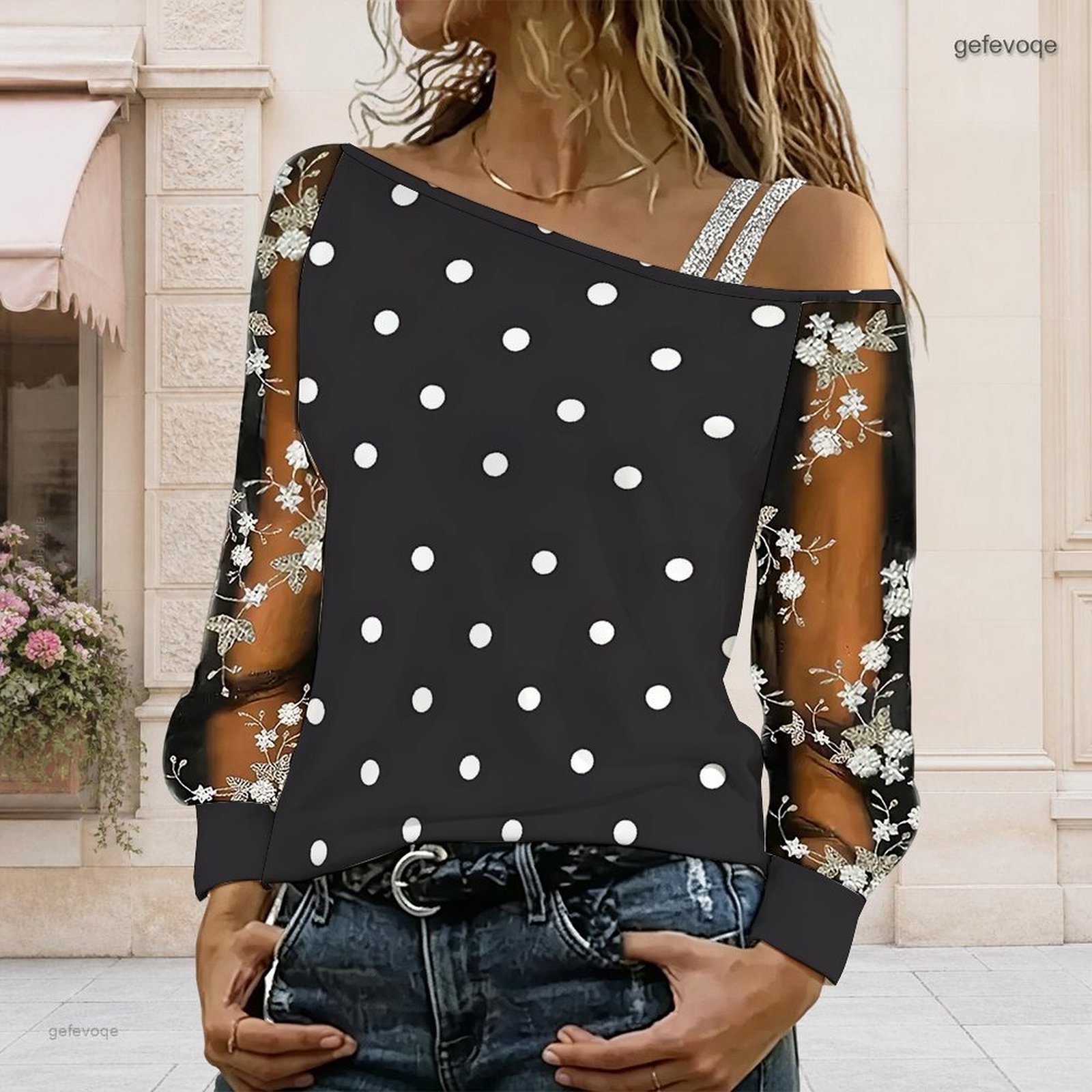 Women Off Shoulder Blouse Asym - đánh giá và giá Blouse Off Shoulder