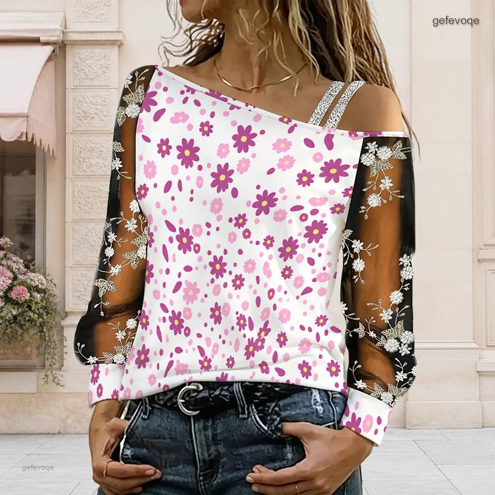 Women Off Shoulder Blouse Asym - đánh giá và giá Blouse Off Shoulder