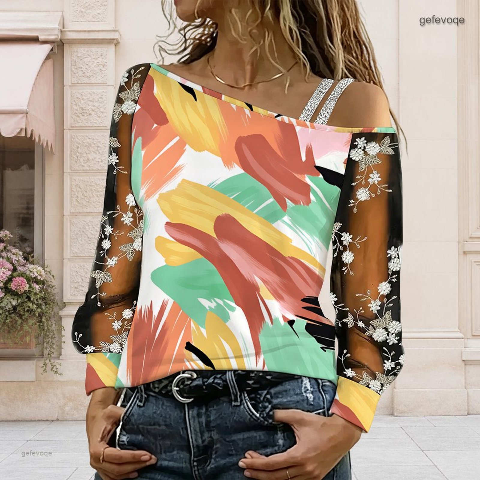 Women Off Shoulder Blouse Asym - đánh giá và giá Blouse Off Shoulder