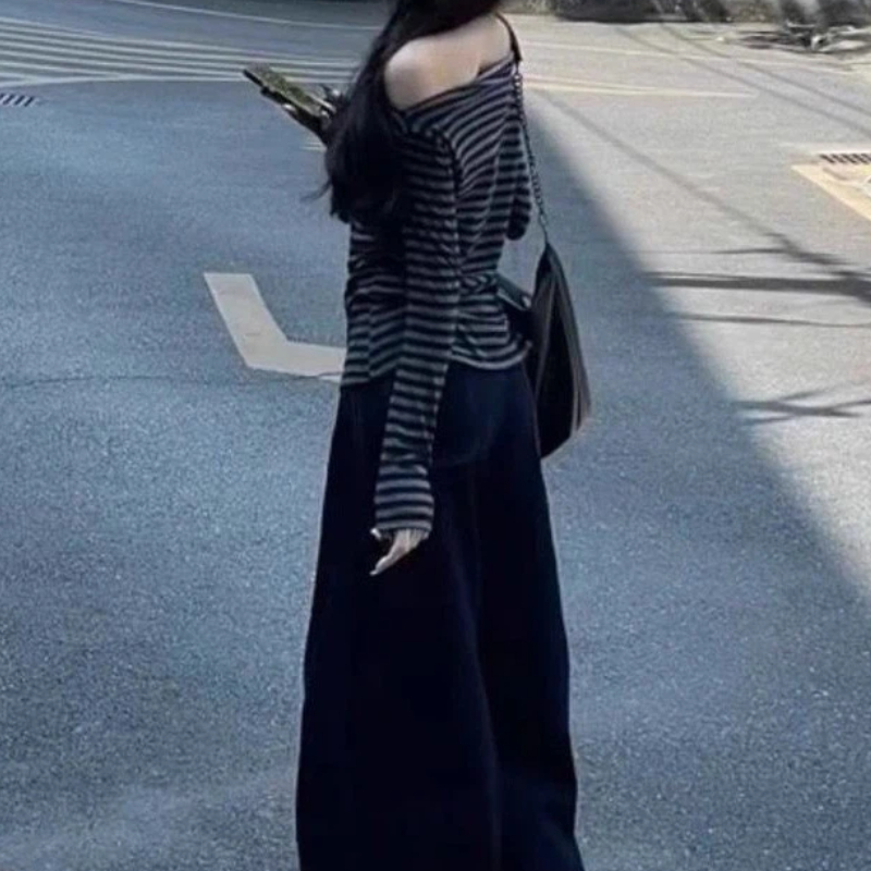 Women Vintage Striped Off Shou - đánh giá và giá Blouse Off Shoulder