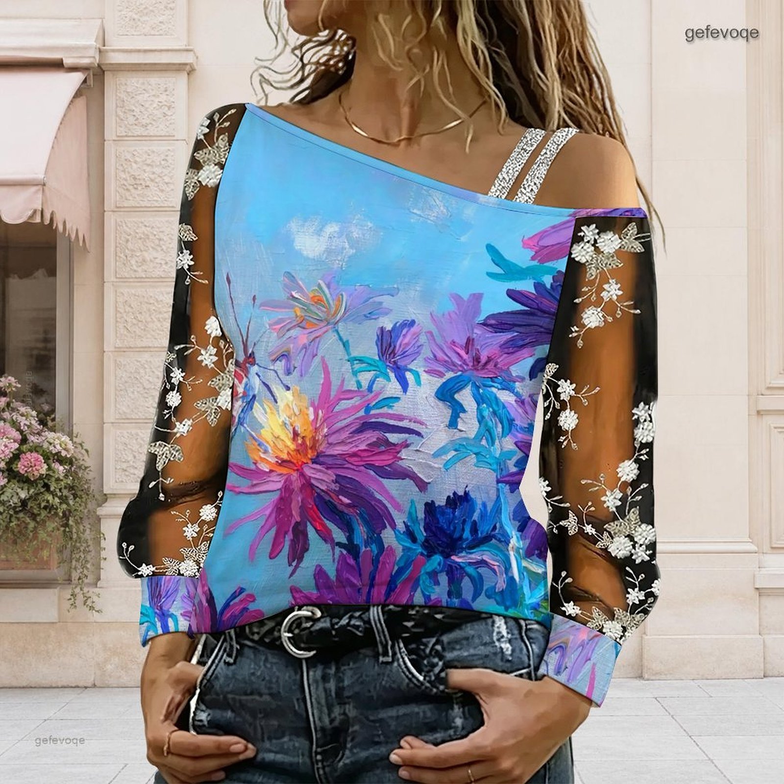 Women Off Shoulder Blouse Asym - đánh giá và giá Blouse Off Shoulder