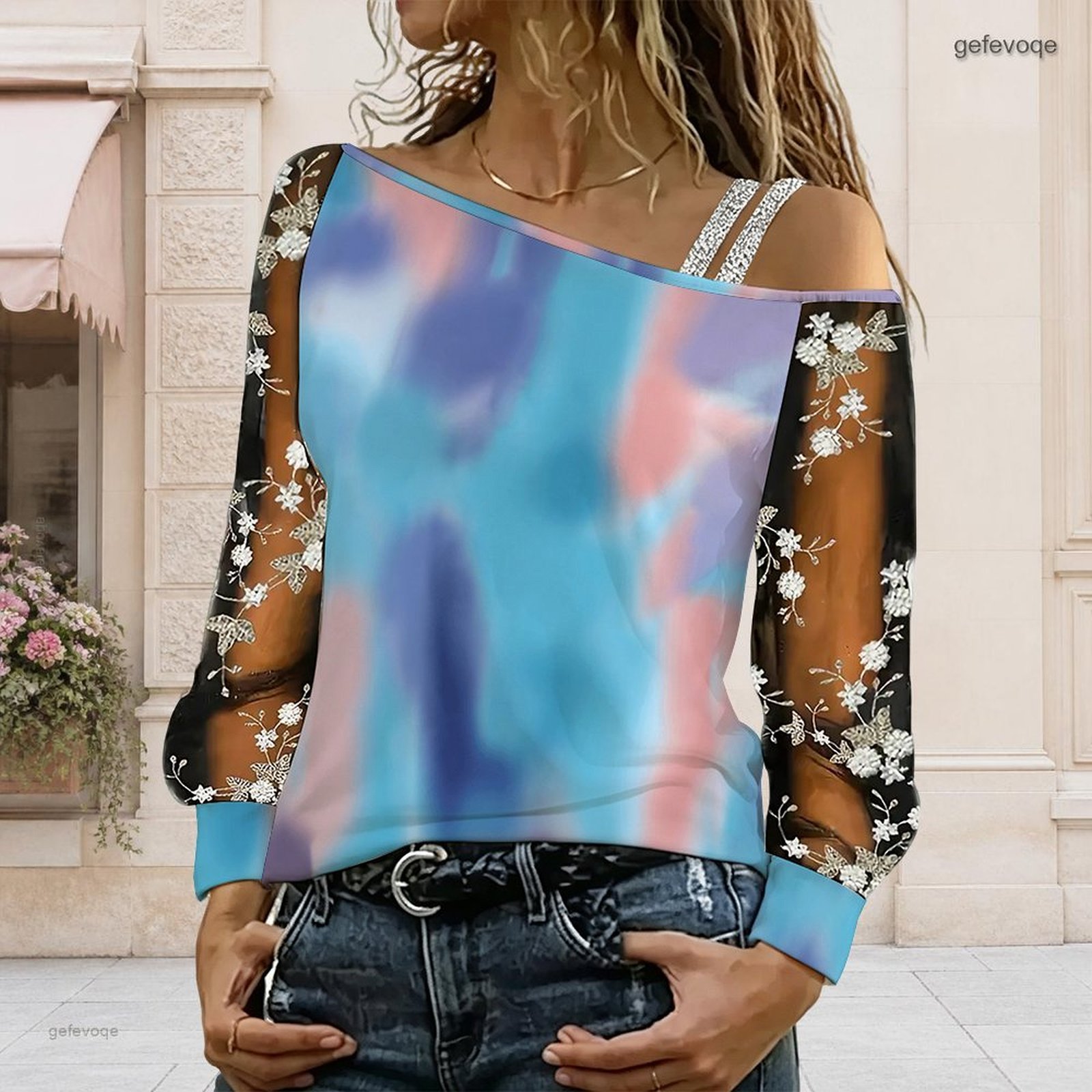 Women Off Shoulder Blouse Asym - đánh giá và giá Blouse Off Shoulder