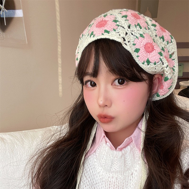 Vintage Weaving Knitting Flowe - đánh giá và giá Headband Summer Knit
