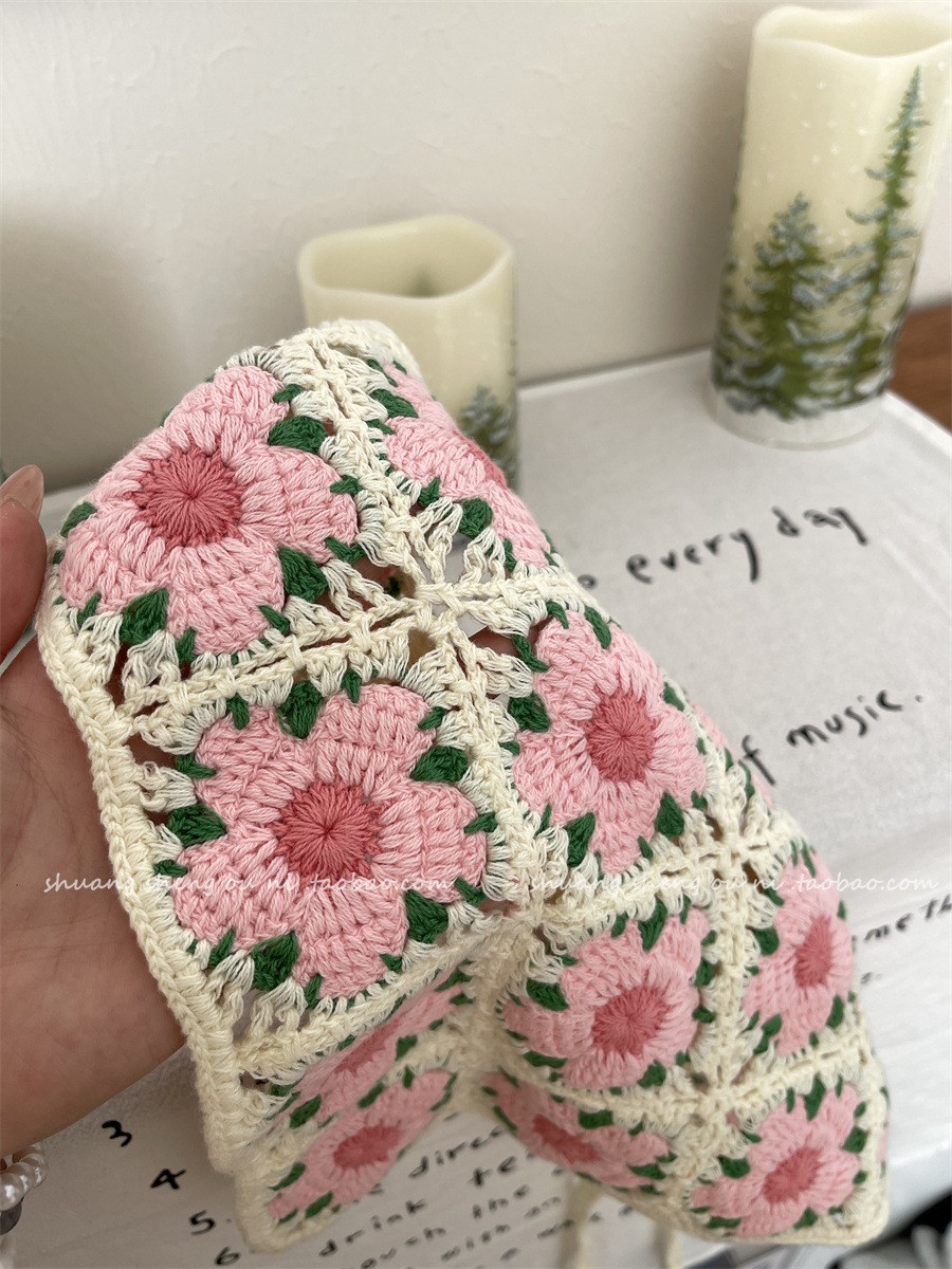 Vintage Weaving Knitting Flowe - đánh giá và giá Headband Summer Knit