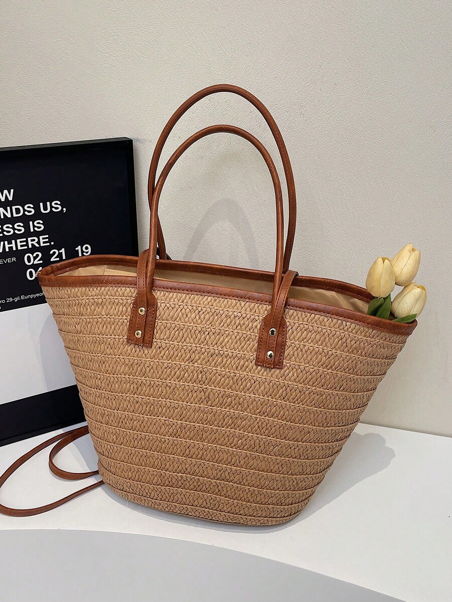 Fashion Large Capacity Woven T - đánh giá và giá Tote Bag Beach