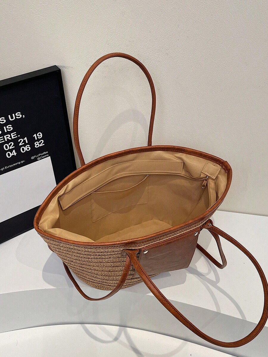 Fashion Large Capacity Woven T - đánh giá và giá Tote Bag Beach