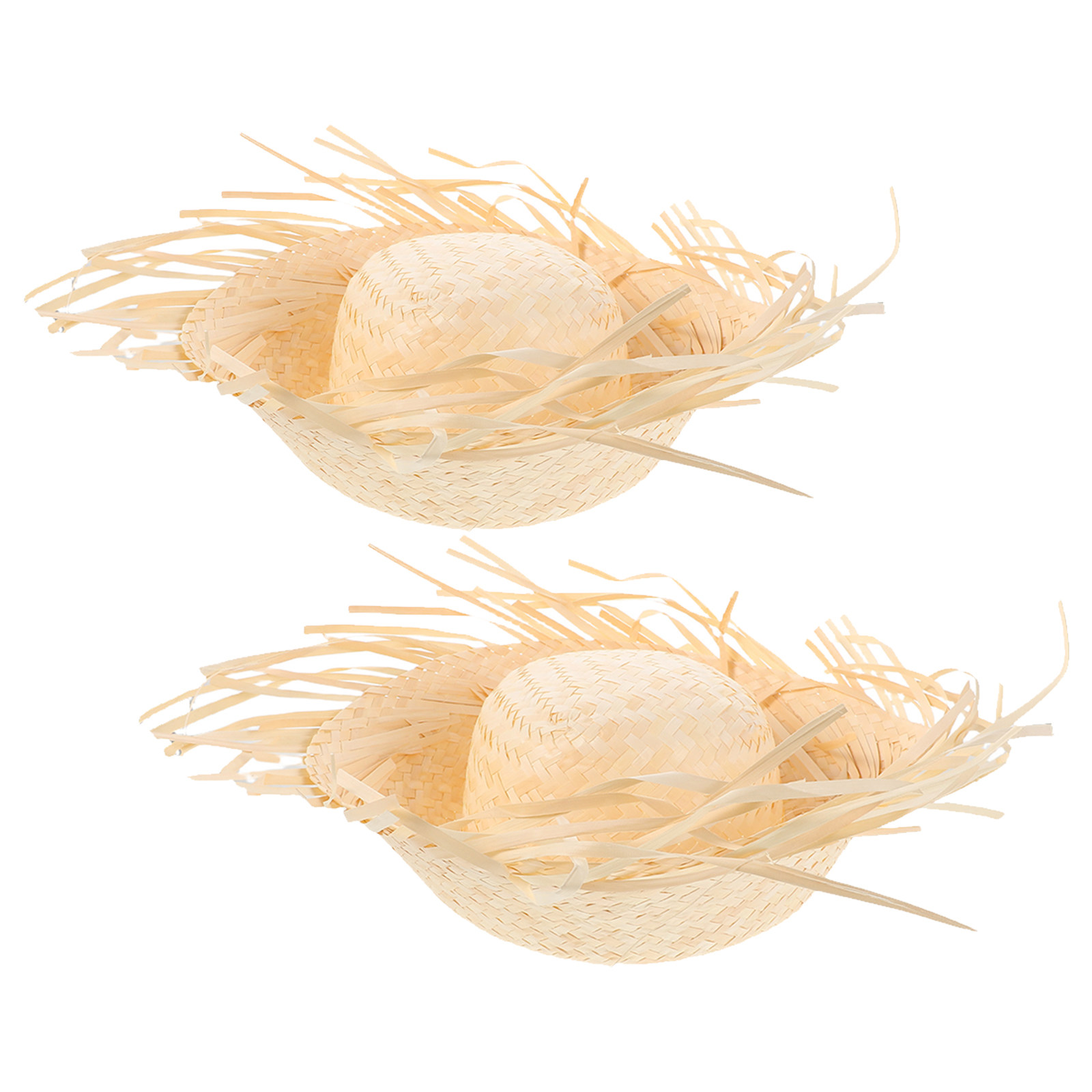 2Pcs Hawaiian Straw Hat Party  - đánh giá và giá Hat Floppy Wide